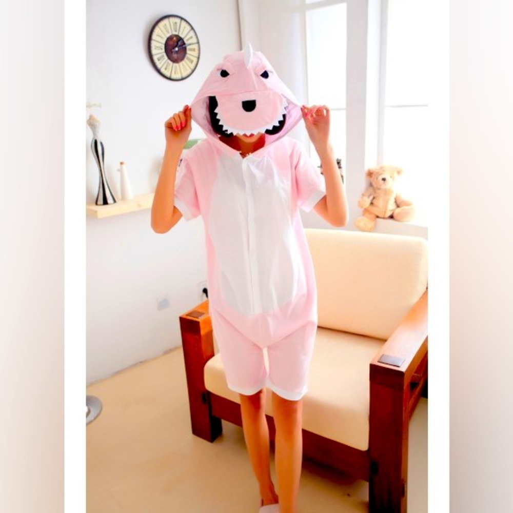 🎀 Pink Dinosaur Onesie Pajamas for
Adult🎀